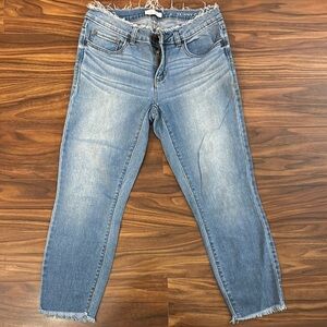 LC Lauren Conrad Light Blue Cropped Jeans Skinny Capri